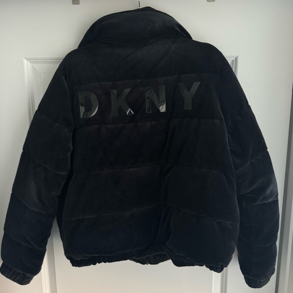 DKNY Velour Puffer Jacket - Picture 6 of 7